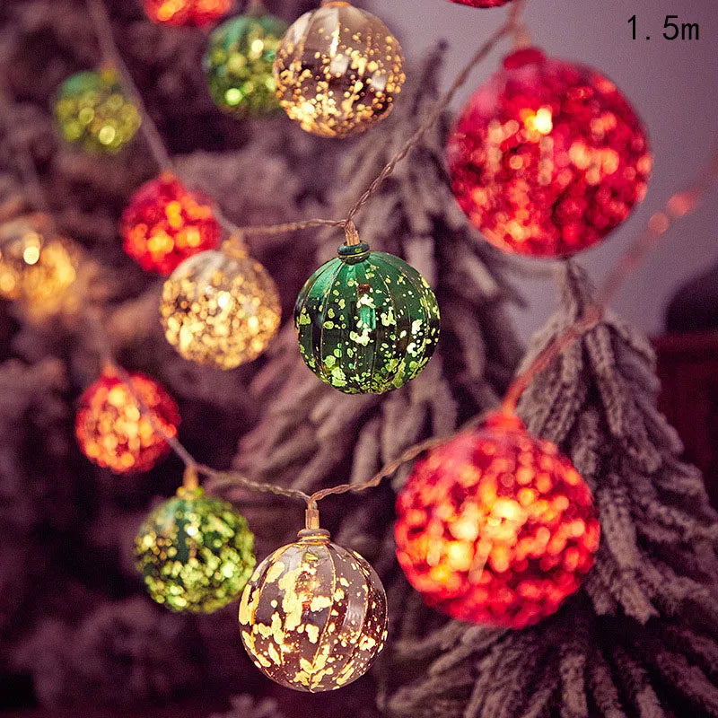 1.5m 10Led Christmas Light String Snowman Santa Cluas Xmas Tree Lamp String Hanging Ornaments Pendants Merry Christmas Decor